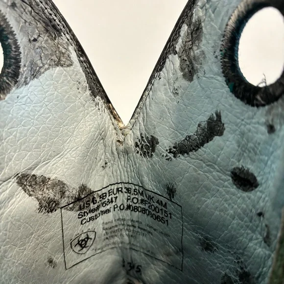 Ariat Crossfire Western leather 16847 Square toe Boots US Size 6.5B - Picture 11 of 16